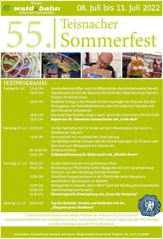 Sommerfest 2022 Programm