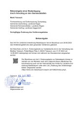 Bekanntgabe einer Niederlegung