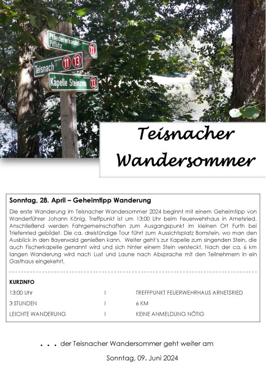 Teisnacher Wandersommer 2024/01