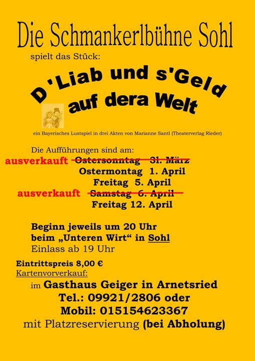 Schmankerlbühne Sohl 2024