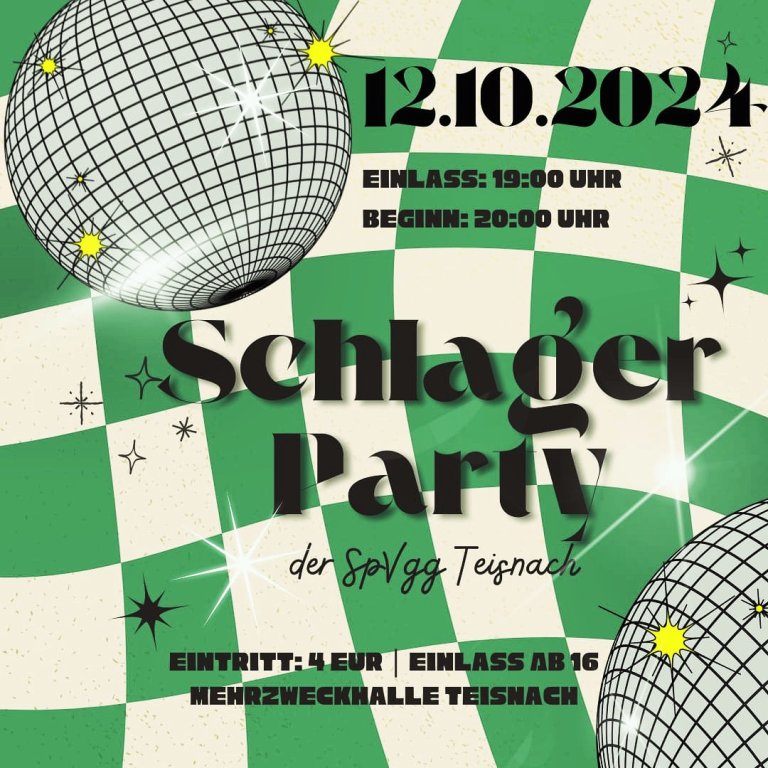 Schlagerparty SpVgg Teisnach 12.10.2024